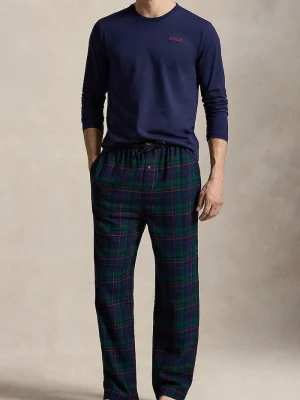 Polo Ralph Lauren piżama dwuczęściowa męska bawełniana granatowy