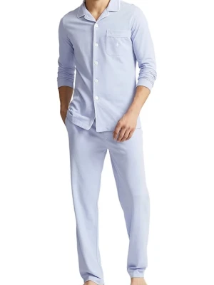 Polo Ralph Lauren piżama męska kolor turkusowy gładka 714931640