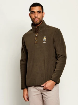POLO RALPH LAUREN Polarowa bluza | Regular Fit brązowy