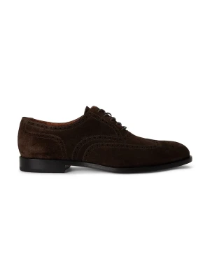 Polo Ralph Lauren półbuty męskie zamszowe Owen Wingtip brązowy