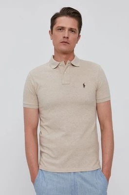 Polo Ralph Lauren Polo 710536856215 męski kolor beżowy gładki