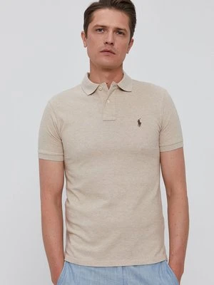 Polo Ralph Lauren Polo 710536856215 męski kolor beżowy gładki