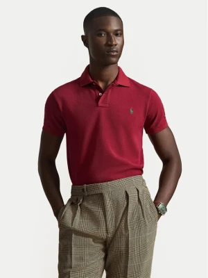Polo Ralph Lauren Polo 710536856501 Czerwony ciemny Slim Fit