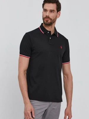 Polo Ralph Lauren Polo 710842621001 męski kolor czarny gładki