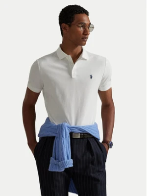 Polo Ralph Lauren Polo 710941439002 Biały Custom Slim Fit