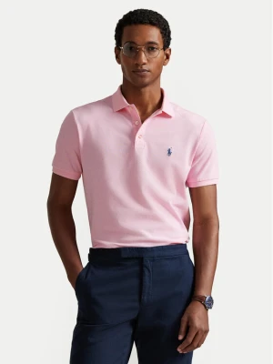 Polo Ralph Lauren Polo 710941439502 Różowy jasny Custom Slim Fit