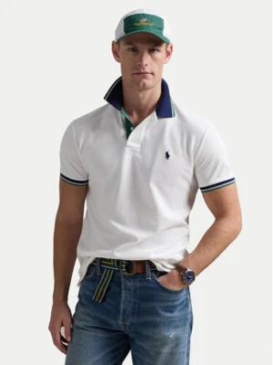 Polo Ralph Lauren Polo 710963479001 Biały Custom Slim Fit