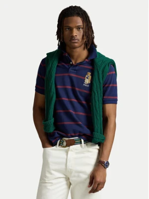 Polo Ralph Lauren Polo 710971839001 Granatowy Custom Slim Fit