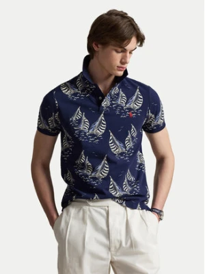 Polo Ralph Lauren Polo 710B18828001 Granatowy Custom Slim Fit