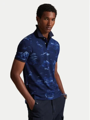 Polo Ralph Lauren Polo 710P04012001 Granatowy Custom Slim Fit