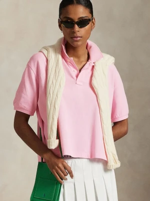 Polo Ralph Lauren polo bawełniane damski kolor różowy 211970411