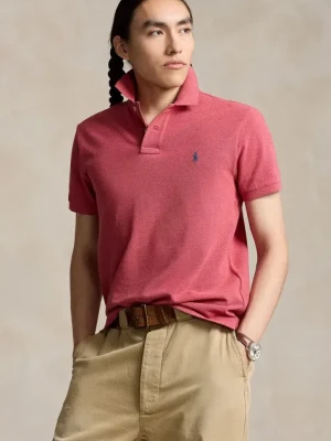 Polo Ralph Lauren polo bawełniane kolor czerwony gładki 710536856