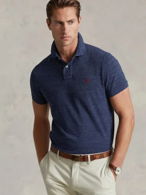 Polo Ralph Lauren polo bawełniane kolor granatowy melanżowy 710666998
