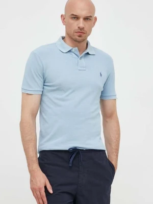Zdjęcie produktu Polo Ralph Lauren polo bawełniane kolor niebieski