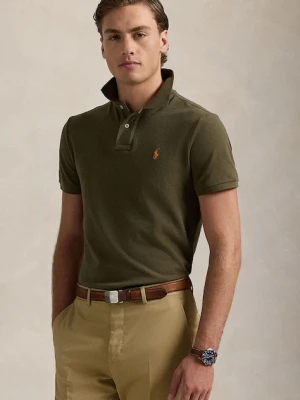 Polo Ralph Lauren polo bawełniane kolor zielony gładki 710782592