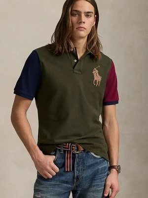 Polo Ralph Lauren polo bawełniane kolor zielony gładki 710958777