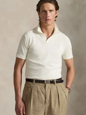 Polo Ralph Lauren polo bawełniane męski kolor beżowy gładki 710968951