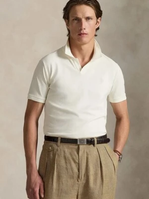 Polo Ralph Lauren polo bawełniane męski kolor beżowy gładki 710968951