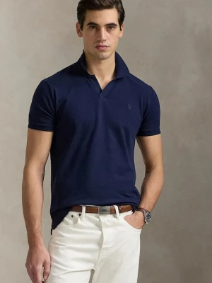 Polo Ralph Lauren polo bawełniane męski kolor granatowy gładki 710968951