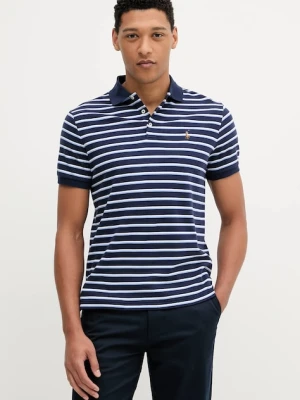 Polo Ralph Lauren polo bawełniane męski kolor granatowy wzorzysty 710974586