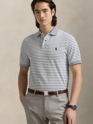 Polo Ralph Lauren polo bawełniane męski kolor niebieski wzorzysty 710974596