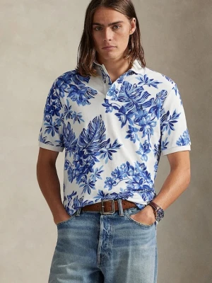 Polo Ralph Lauren polo bawełniane męski kolor niebieski wzorzysty 710P04013