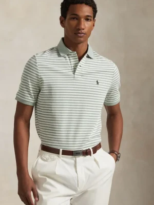Polo Ralph Lauren polo bawełniane męski kolor zielony wzorzysty 710974596