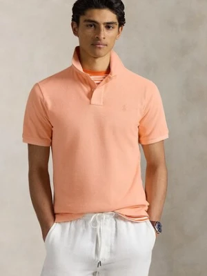 Polo Ralph Lauren polo bawełniane męski kolor żółty gładki 710969626