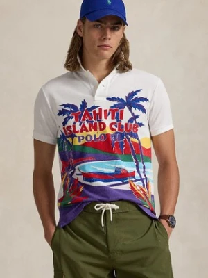 Polo Ralph Lauren polo bawełniane Polo Shirt kolor multicolor z nadrukiem 710958934
