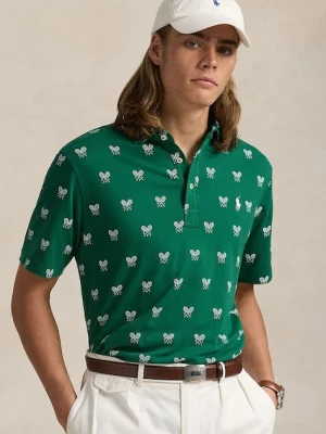 Polo Ralph Lauren polo bawełniane Polo Shirt kolor zielony wzorzysty 710964977