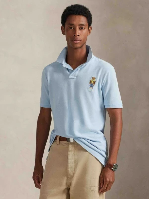 POLO RALPH LAUREN Polo | Custom slim fit błękitny