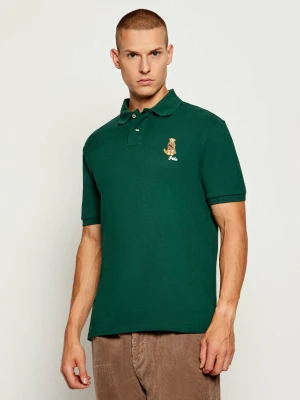 POLO RALPH LAUREN Polo | Custom slim fit butelkowa zieleń