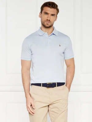 POLO RALPH LAUREN Polo | Custom slim fit błękitny