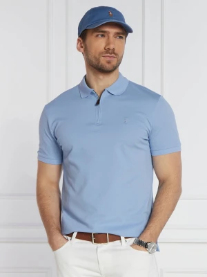 POLO RALPH LAUREN Polo | Custom slim fit | stretch mesh błękitny