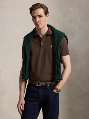 POLO RALPH LAUREN Polo | Custom slim fit | stretch mesh brązowy