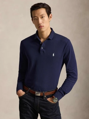 POLO RALPH LAUREN Polo | Custom slim fit | stretch mesh granatowy