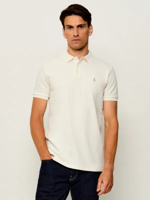 POLO RALPH LAUREN Polo | Custom slim fit | stretch mesh kremowy