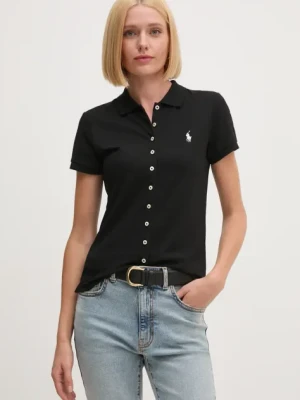 Polo Ralph Lauren polo damski kolor czarny 211939272