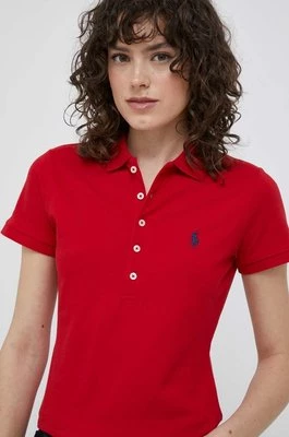 Polo Ralph Lauren polo damski kolor czerwony
