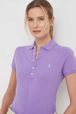 Polo Ralph Lauren polo damski kolor fioletowy