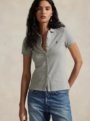 Polo Ralph Lauren polo damski kolor szary 211939272