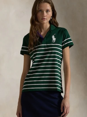 Polo Ralph Lauren polo Wimbledon Collection damski kolor zielony 211945774