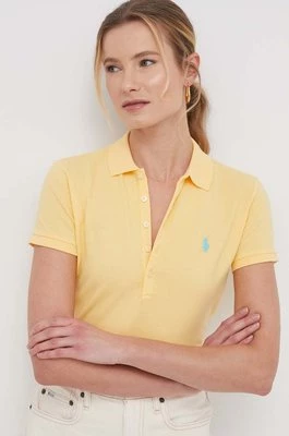 Polo Ralph Lauren polo damski kolor żółtyCHEAPER