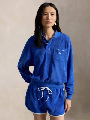 POLO RALPH LAUREN Polo | frotté | Relaxed fit granatowy