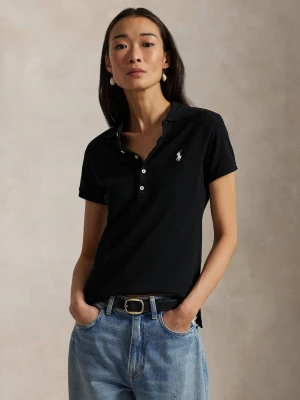 POLO RALPH LAUREN Polo Julie | Slim Fit | pique czarny