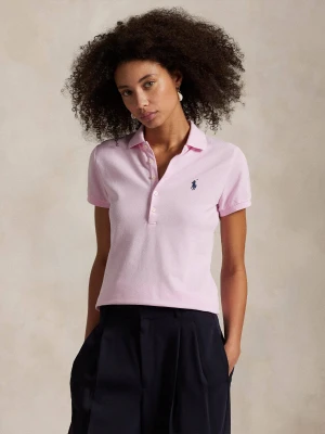 POLO RALPH LAUREN Polo Julie | Slim Fit | pique pudrowy róż
