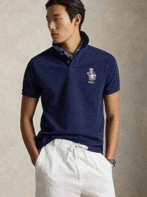 Polo Ralph Lauren polo męskie bawełniane granatowy