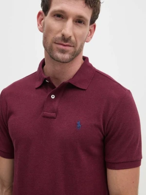 Polo Ralph Lauren polo męskie bawełniane bordowy