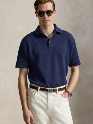 Polo Ralph Lauren polo męskie z bawełną granatowy