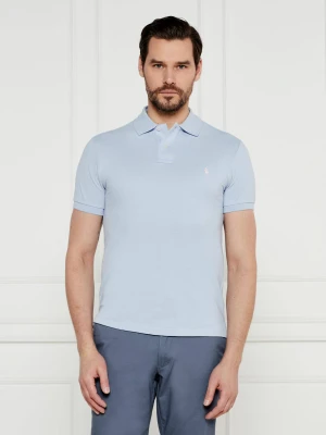 POLO RALPH LAUREN Polo | Slim Fit | pique błękitny